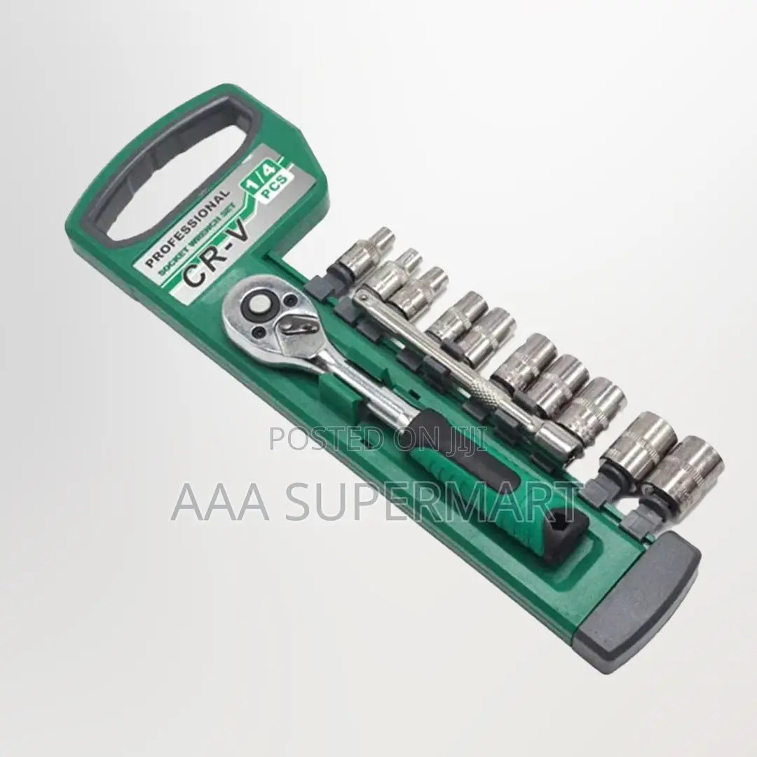 Tq73010 12 Pcs 1/4" Socket Wrench Set T
