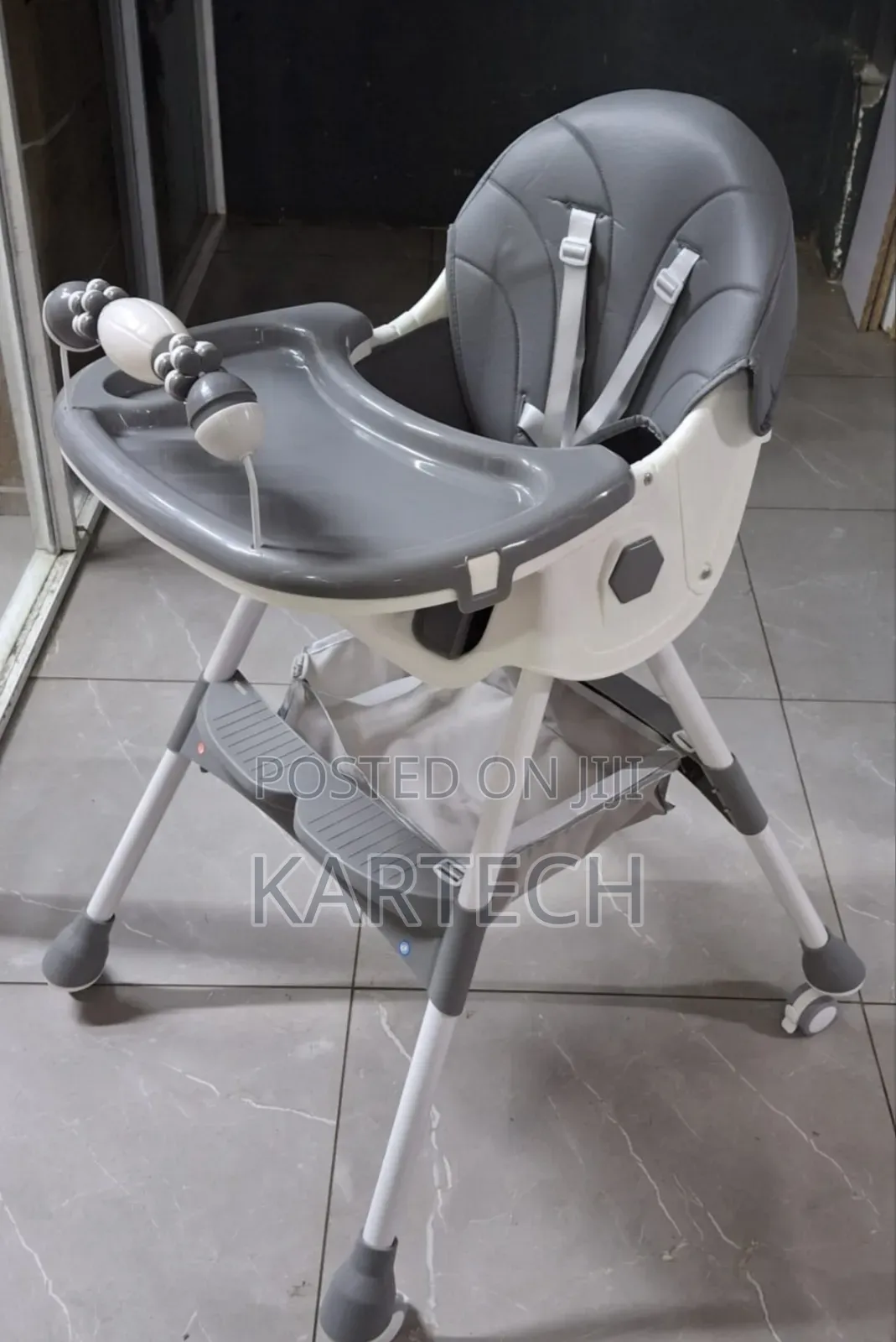 2-in-1 Baby Feeding Chair / High Chair ( Grey, Orange)