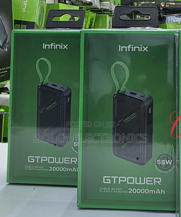 Infinix Gtpower 55w Xp20gt 20000mah Flash Charge Laptop Power Bank