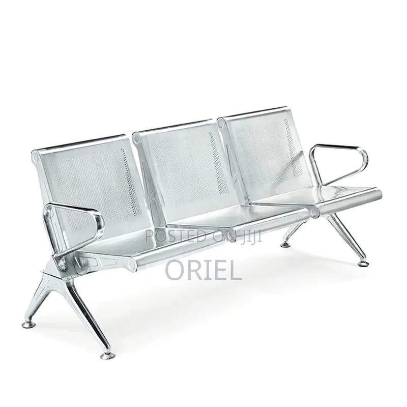 Office Bench : 3-Seater Public Waiting Bench