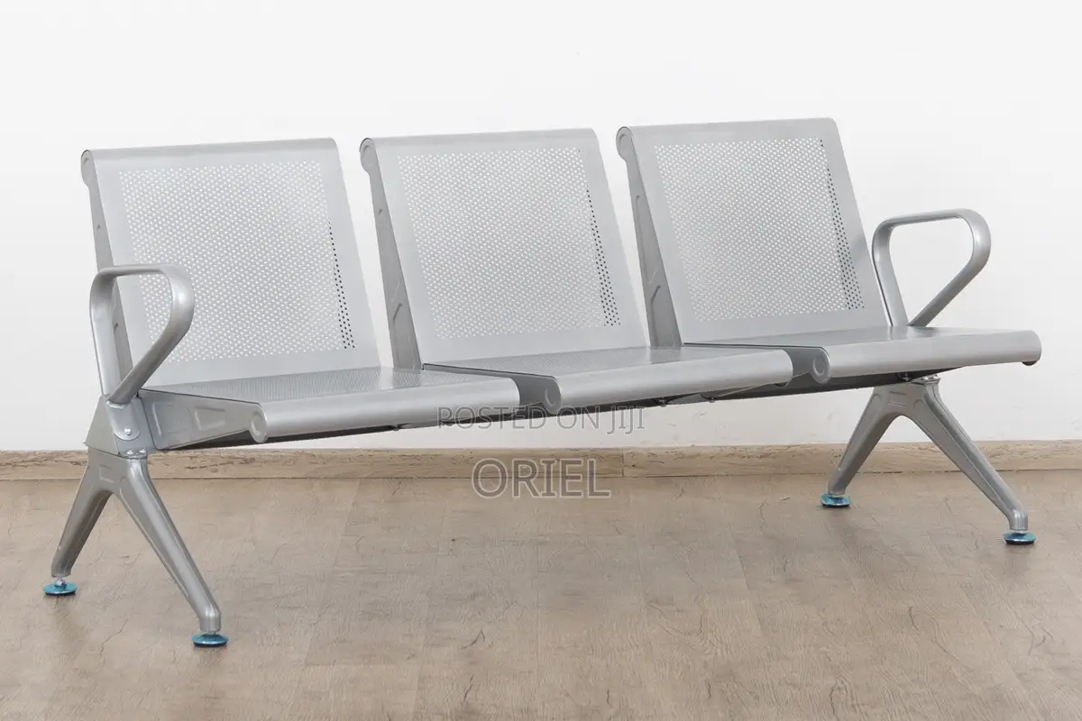 Office Bench : 3-Seater Public Waiting Bench