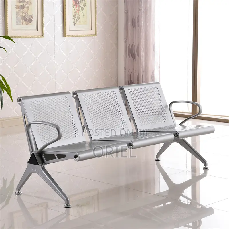 Office Bench : 3-Seater Public Waiting Bench