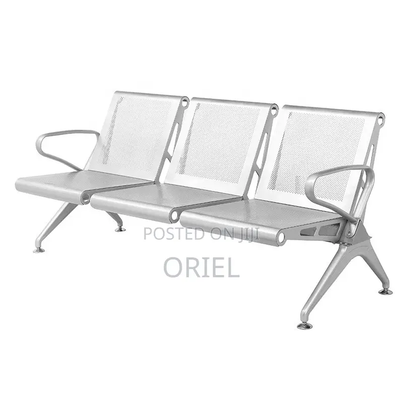 Office Bench : 3-Seater Public Waiting Bench