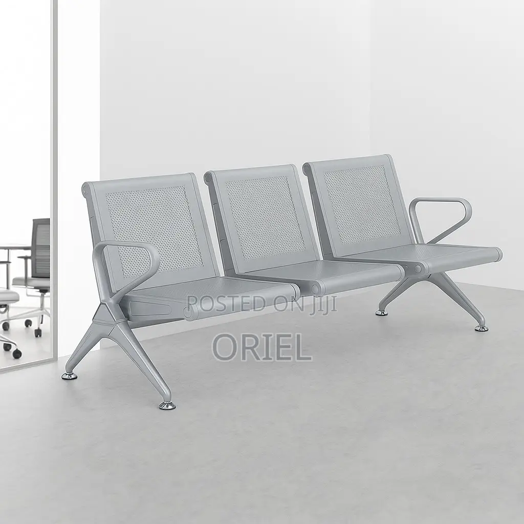 Office Bench : 3-Seater Public Waiting Bench
