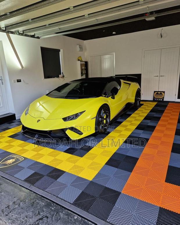 Car Wash Flooring Solution | Interlocking Garage Mats - main view