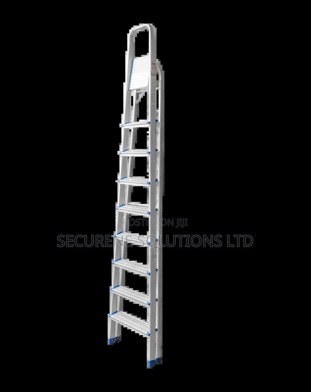 9 A-frame Household Aluminum Step Ladder. - main view