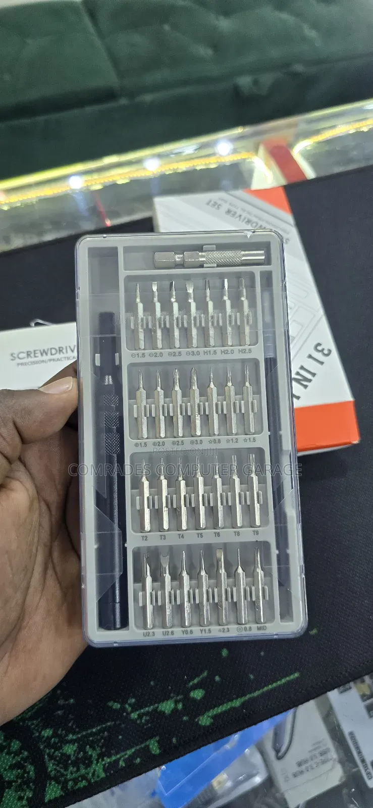 Screwdriver Set 3 In 1 (Screwdriver Connecting Rod And Tweezer)
