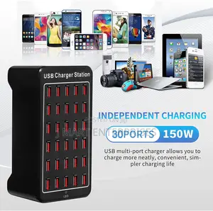30 Port Usb Charger, Usb Smart Charger, 30-in-1