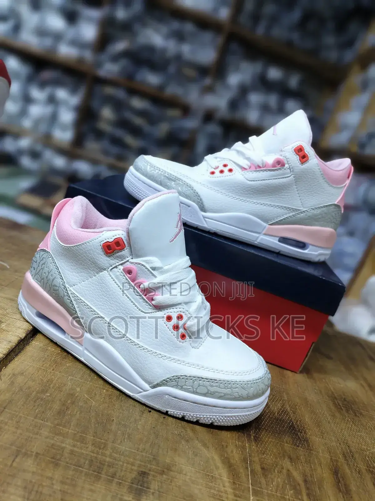 Jordan Retro 3 White Pink* Ladies
