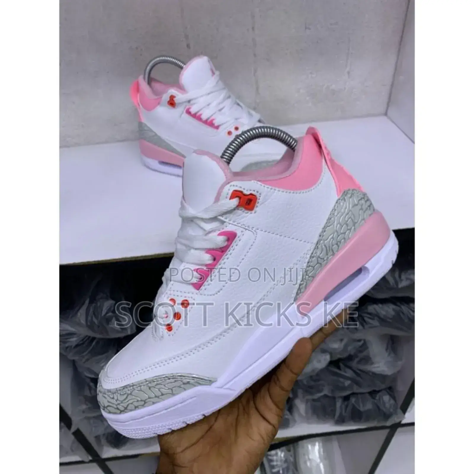 Jordan Retro 3 White Pink* Ladies