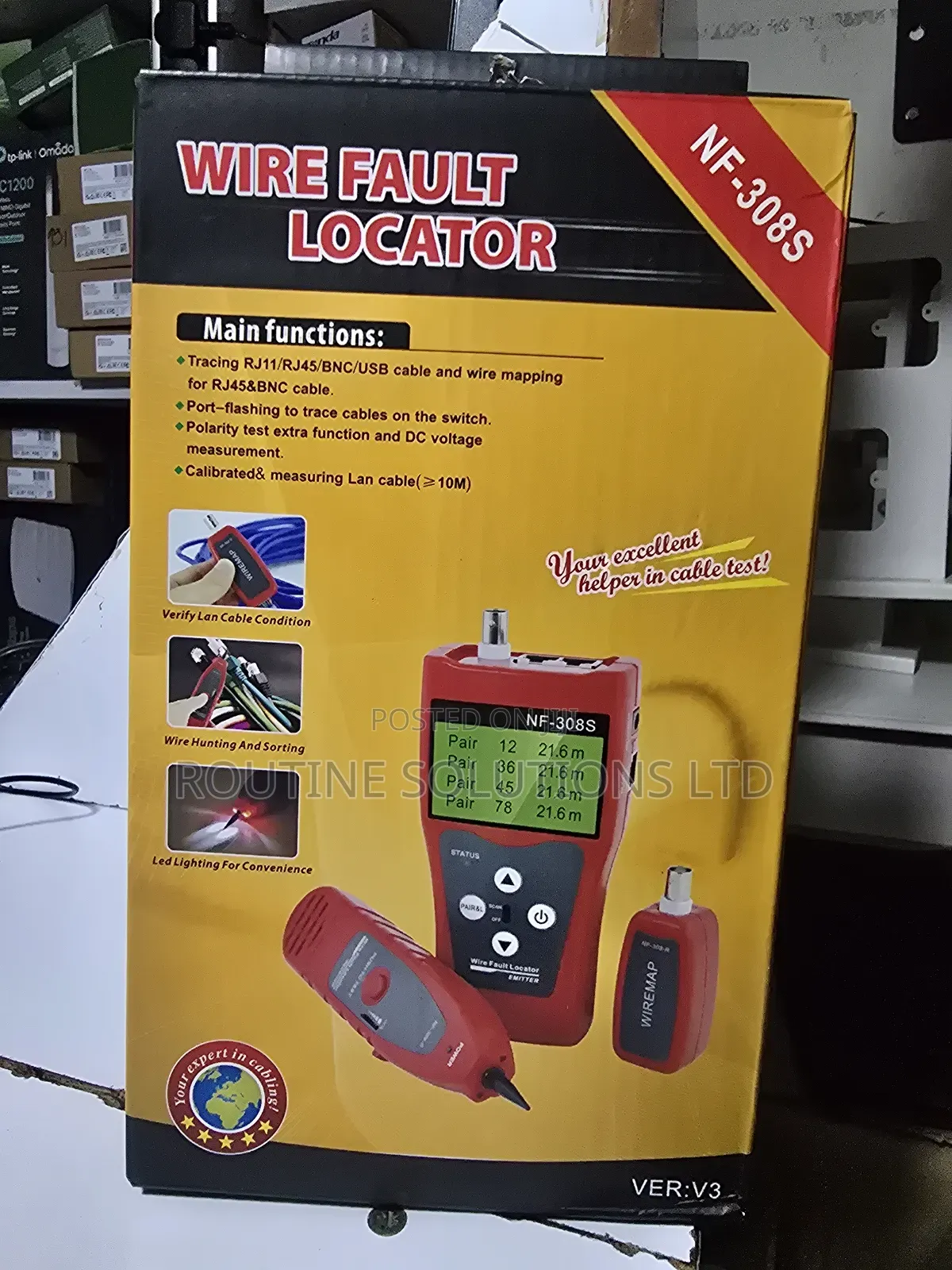 Nf-308s Wire Fault Locator Rj11 / Rj45 / BNC / Usb