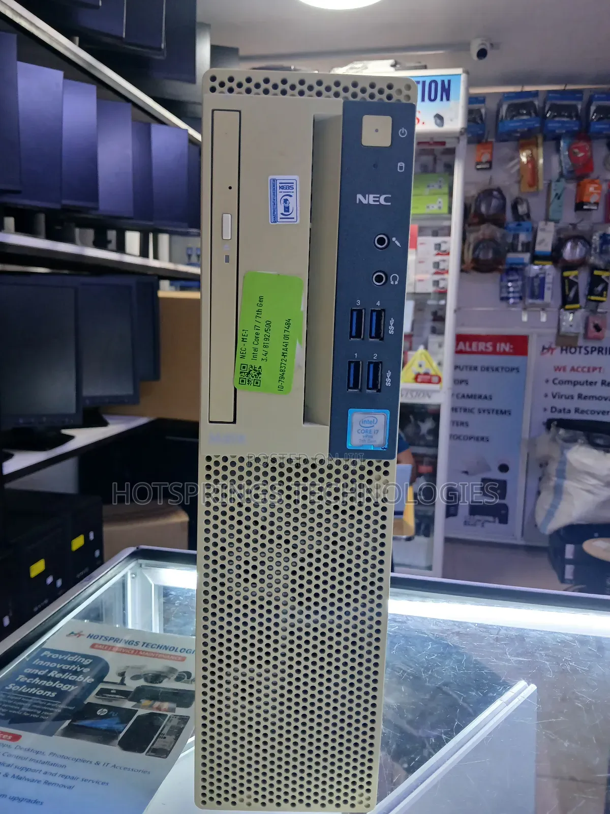 Desktop Computer 8GB Intel Core i7 SSD 500GB