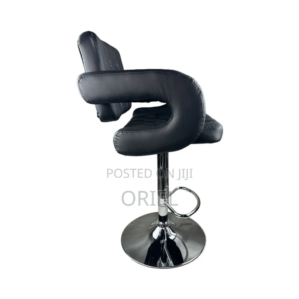 Modern Barstool With Arms : Tufted Adjustable Barstool