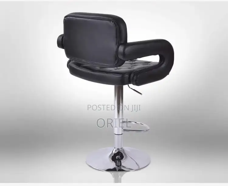 Modern Barstool With Arms : Tufted Adjustable Barstool