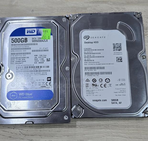 Desktop Hard Drive – 500gb 3.5” Sata HDD - main view