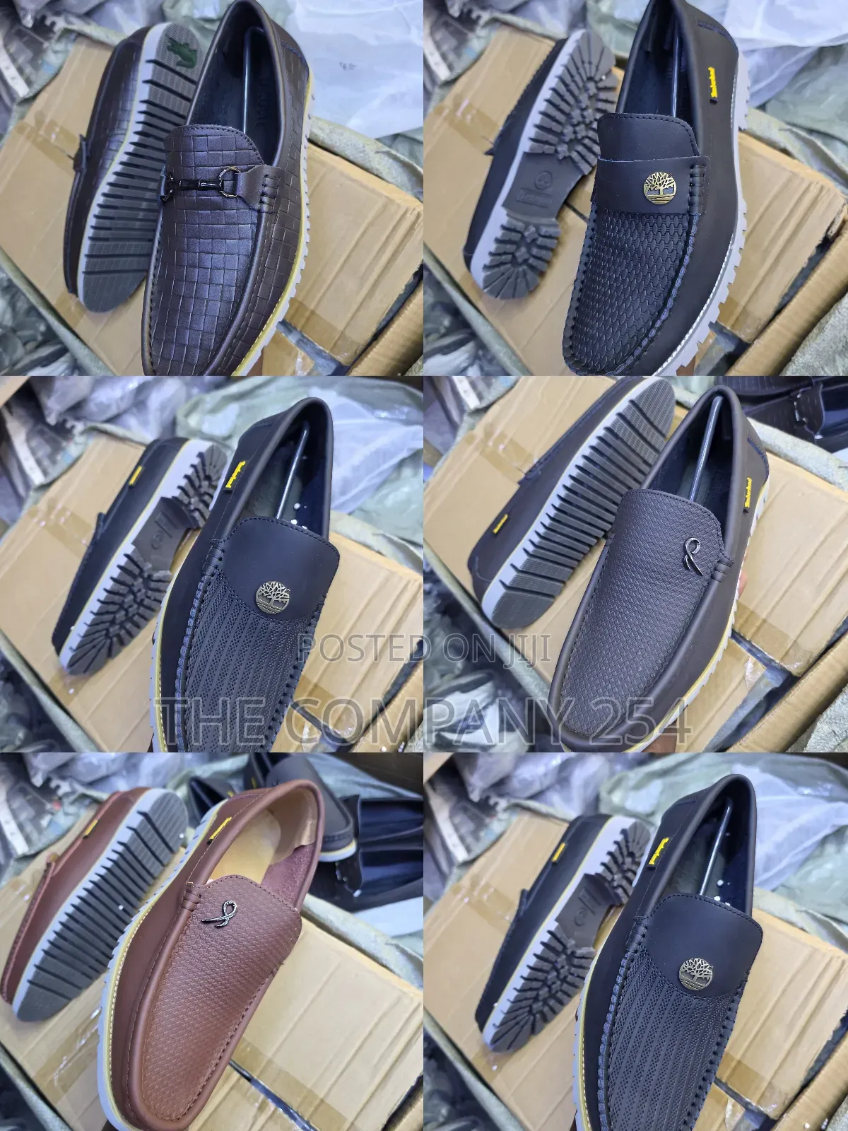 Timberland Casual Leather Rubber Sole Slip on Loafer Shoes