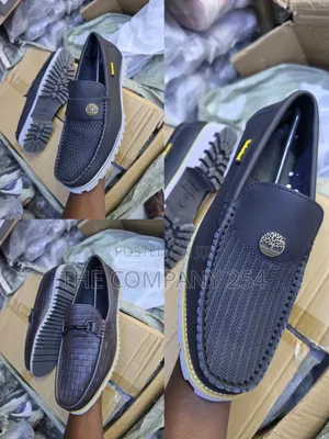 Timberland Casual Leather Rubber Sole Slip on Loafer Shoes