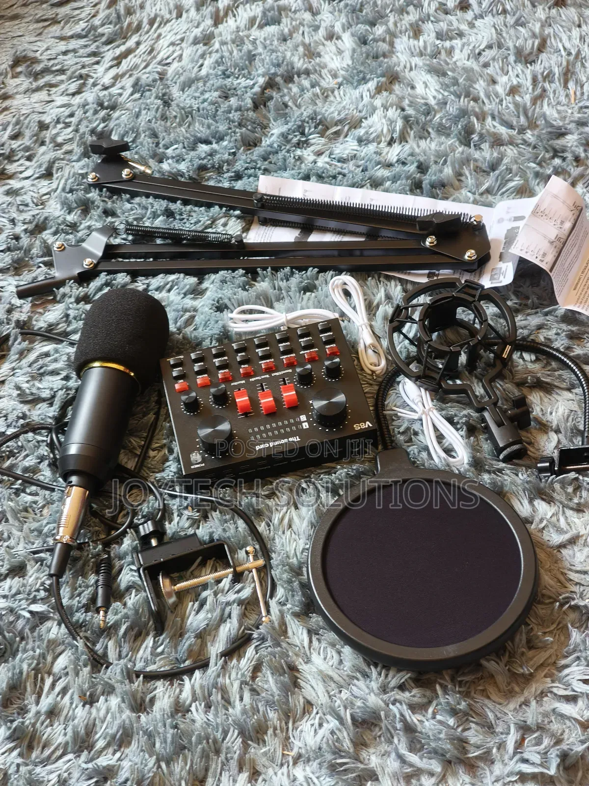 Noise Cancellation Live, Recording Sound Card V8s