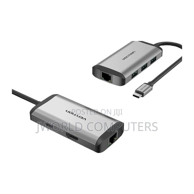 Vention Usb-C + Usb-a to Hdmi Adapter 0.15m Gray Aluminium Alloy