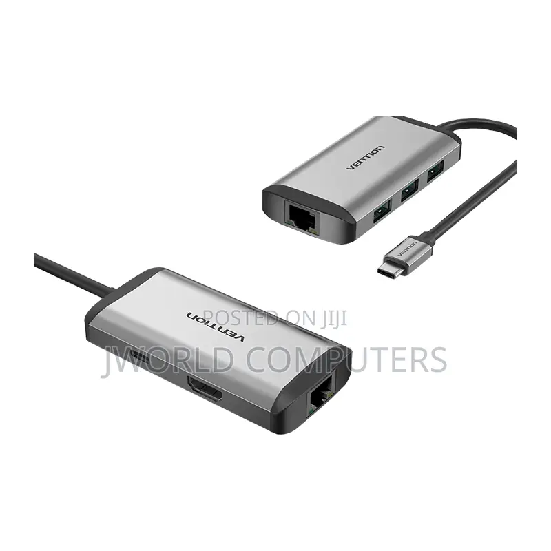 Vention Usb-C + Usb-a to Hdmi Adapter 0.15m Gray Aluminium Alloy