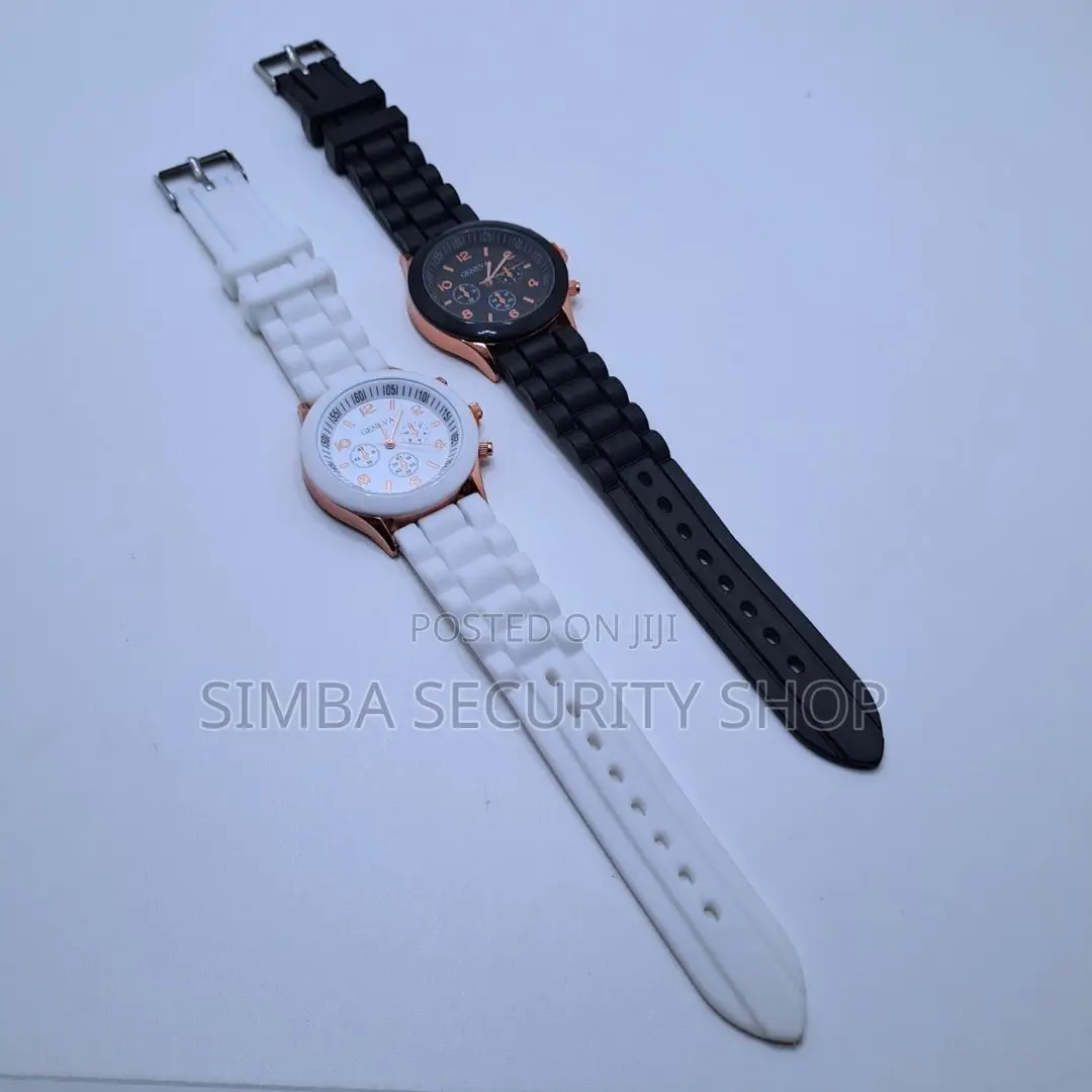 4 Piece Couples Geneva Two Watches Magnetic Heart Bracelet Gift Set
