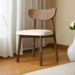 Home Chair; High-quality Wooden Armless Fabric Padded Chair