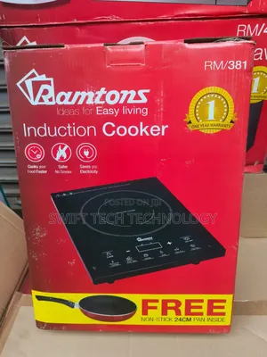 Ramtons Single Induction Cooker With Free Pan Rm381