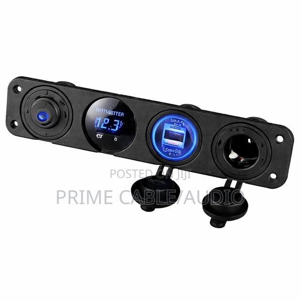 4 in 1 Charger Outlet Socket Panel With Toggle Switch - thumbnail 3