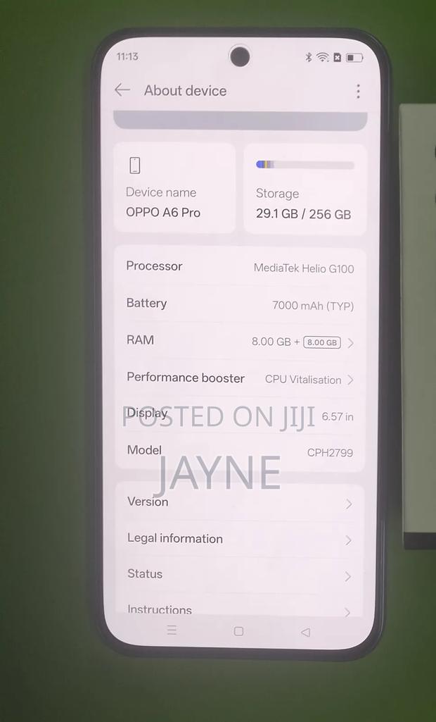 New Oppo A6 Pro 256 GB Blue - thumbnail 2