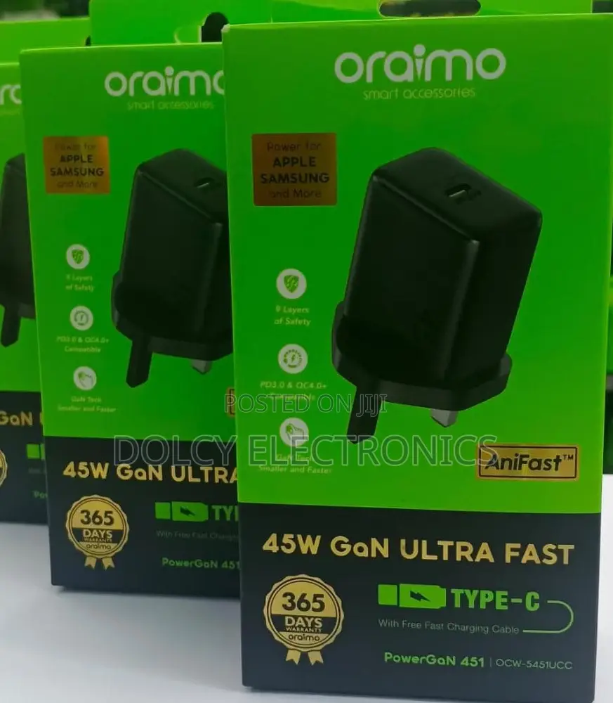 Oraimo Powergan 451 Ocw+5451ucc 45w