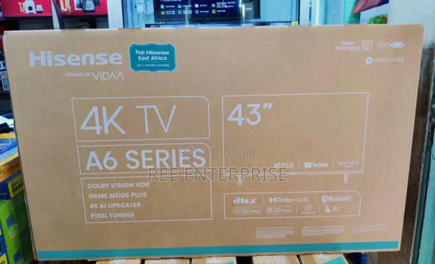 *Hisense 43" Smart 4k A6 🔥 Brand New - main view