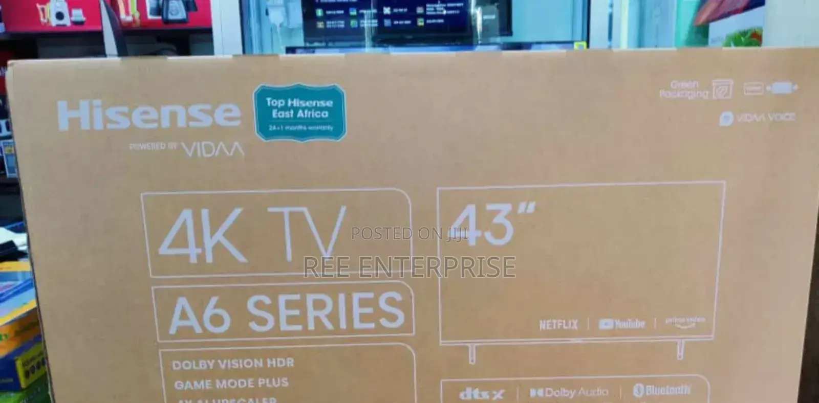 *Hisense 43" Smart 4k A6 🔥 Brand New
