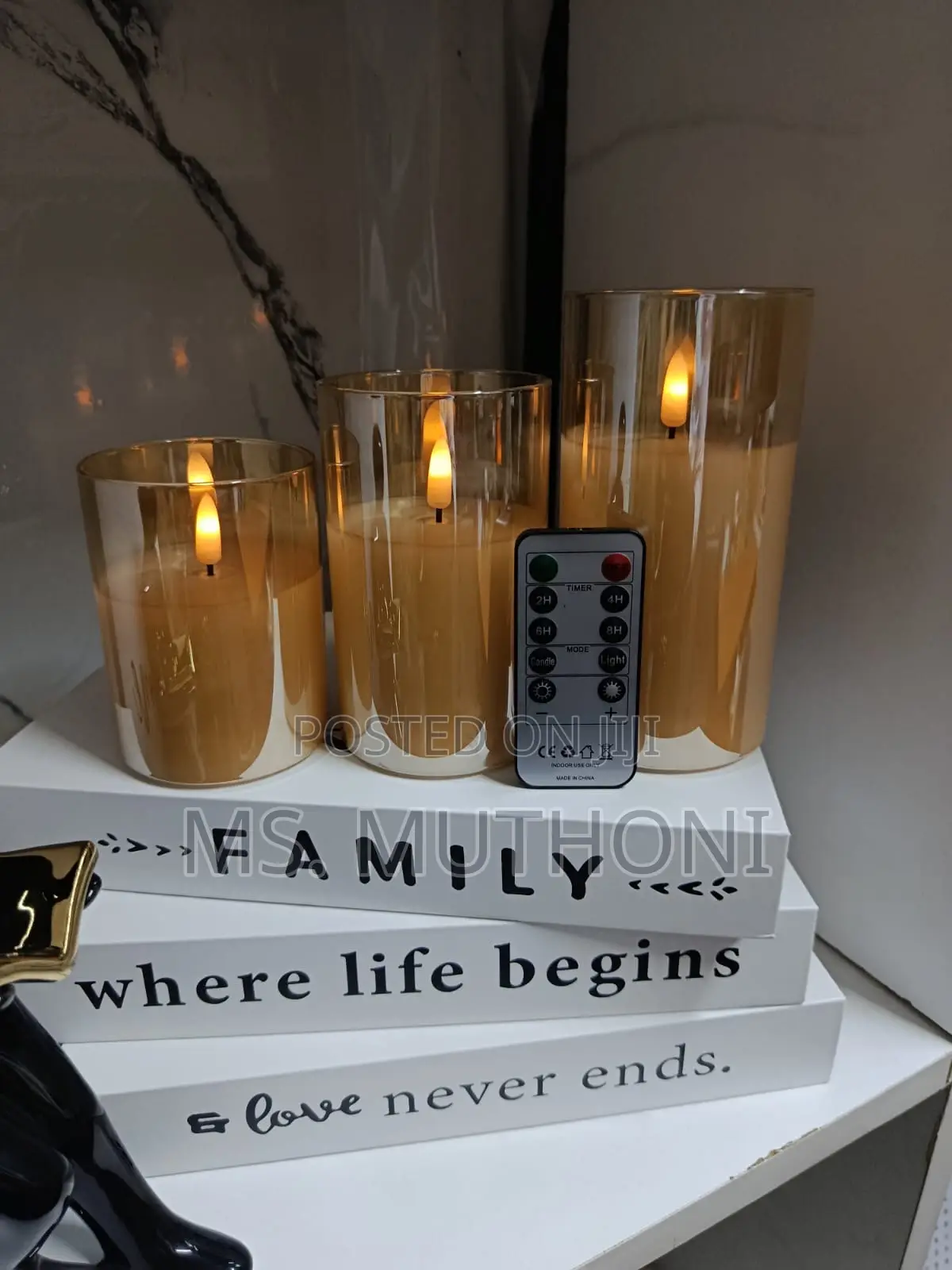 3 PCS Genswin Flameless Led Candles With a Remote Control