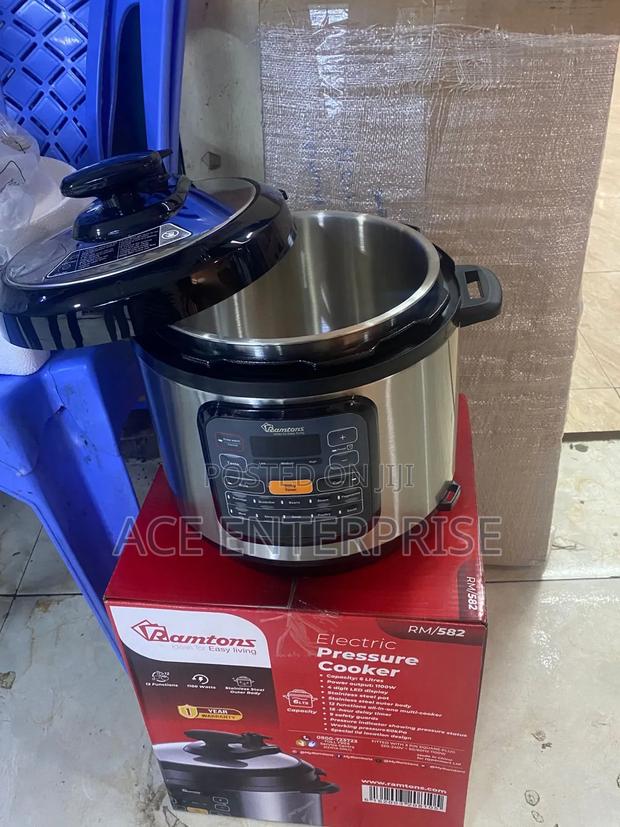 12 Settings - Ramtons Stainless Electric Pressure/ Rice Cooker - main view