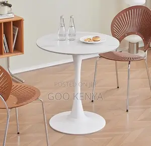 Home Table; Elegant Round Marble Table For Dining, Or Living Area