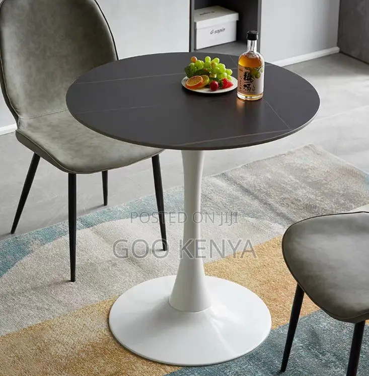 Home Table; Elegant Round Marble Table For Dining, Or Living Area