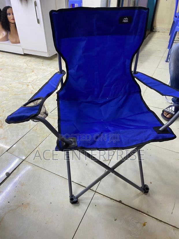 Foldable Outdoor Camping Chair - Blue - main view
