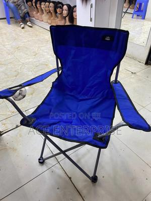 Blue, Foldable Outdoor Camping Chairs - main view