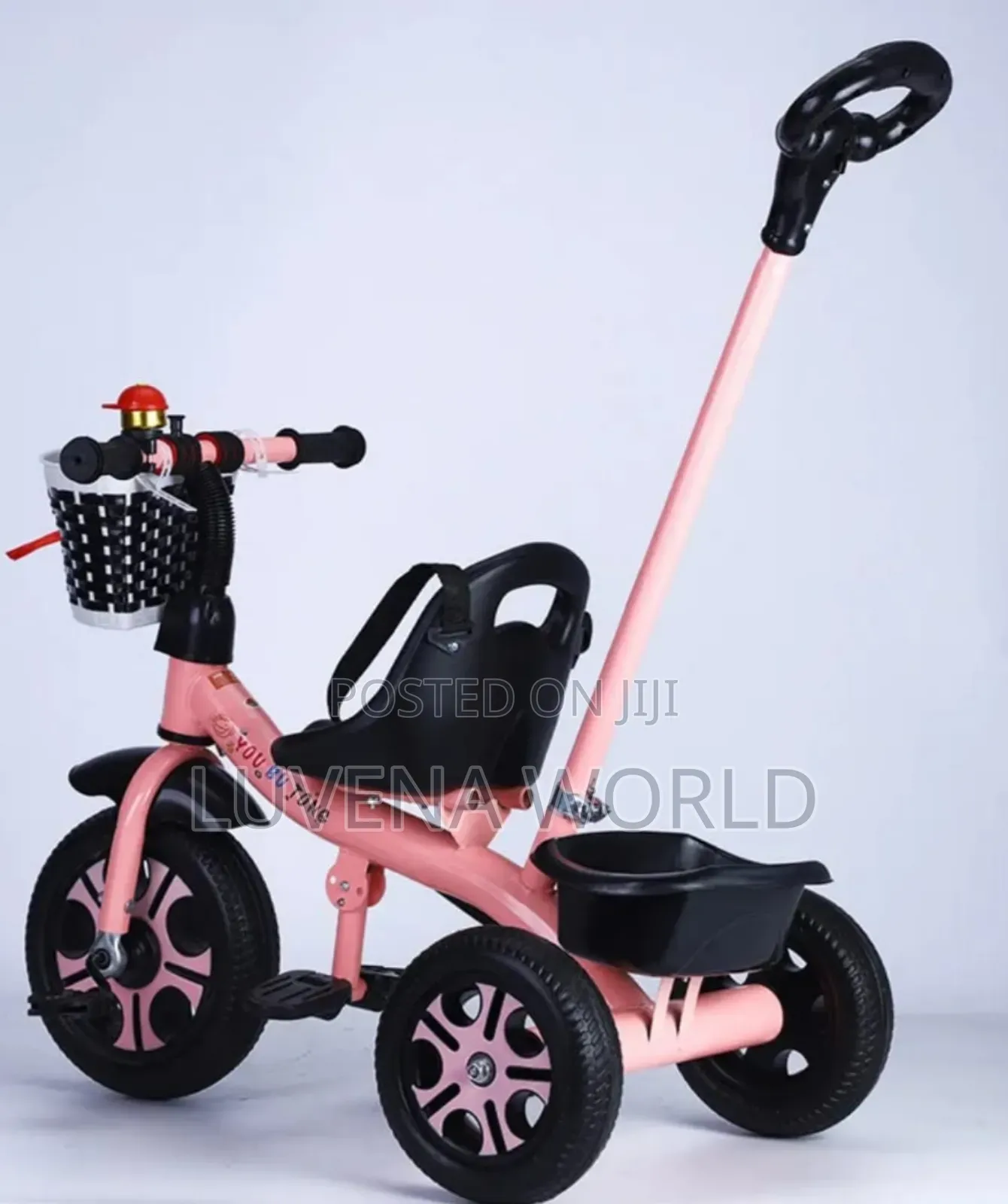 Pink Push Tricycle