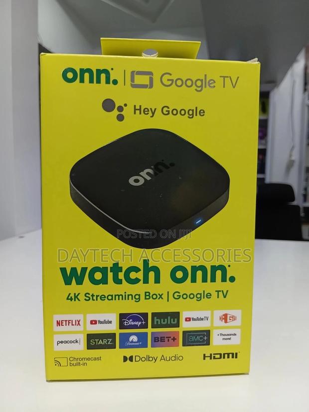 Onn Google Tv Uhd Resolution Streaming Box With Remote Control
