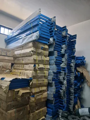 Blue Industrial Shelves Available