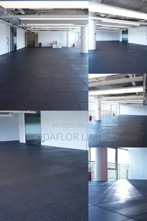 Interlocking Rubber Mats for Gym | 100×100cm