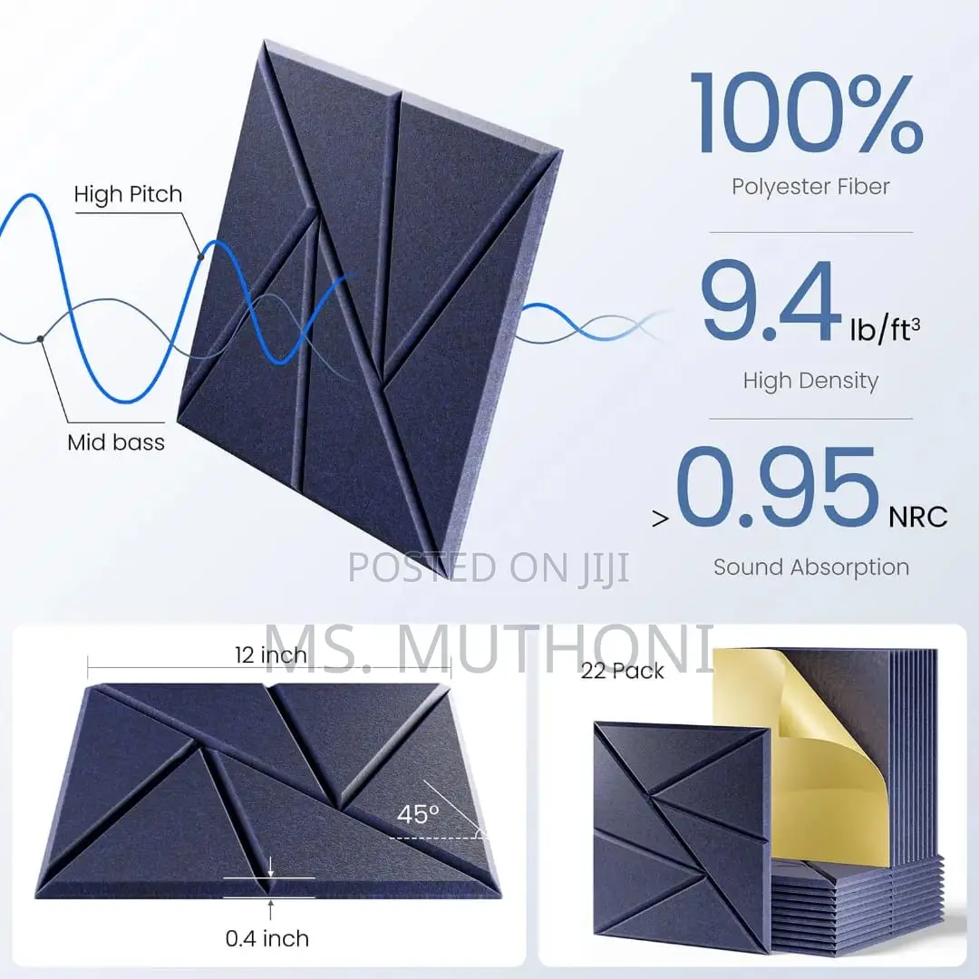 Polyester Acoustic Soundproof Panels** (Sq M )