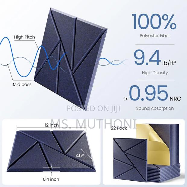 Polyester Acoustic Soundproof Panels** (Sq M ) - thumbnail 3