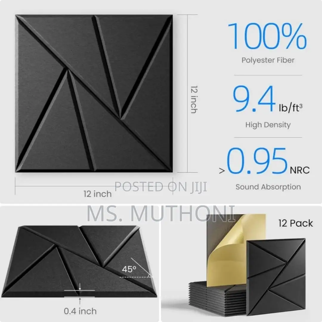 Polyester Acoustic Soundproof Panels** (Sq M )