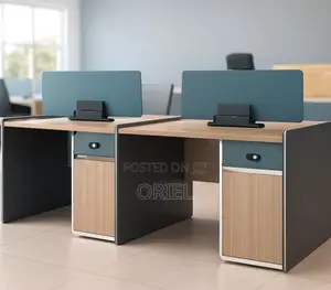 Office Workstation : 4-Way Executive Office Workstation