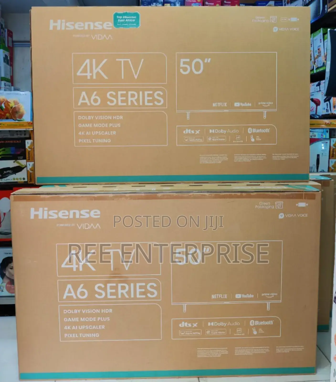 *Hisense 50 Inch " Smart 4k A6  Tv Brand New