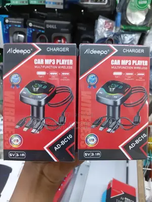 The Aldeepo Car Mp3 Player and Charger - Black