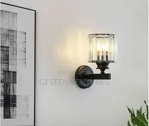 Vintage Modern Black Crystal Wall Brackets Light Fq8