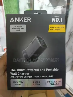Anker Prime Charger 100w Usb C Foldable Charger 3-Port